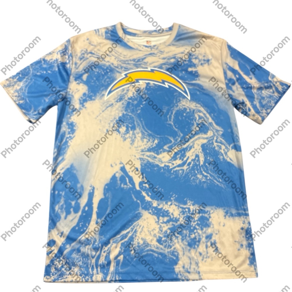 NFL Blue and White Kids Short Sleeve Tee